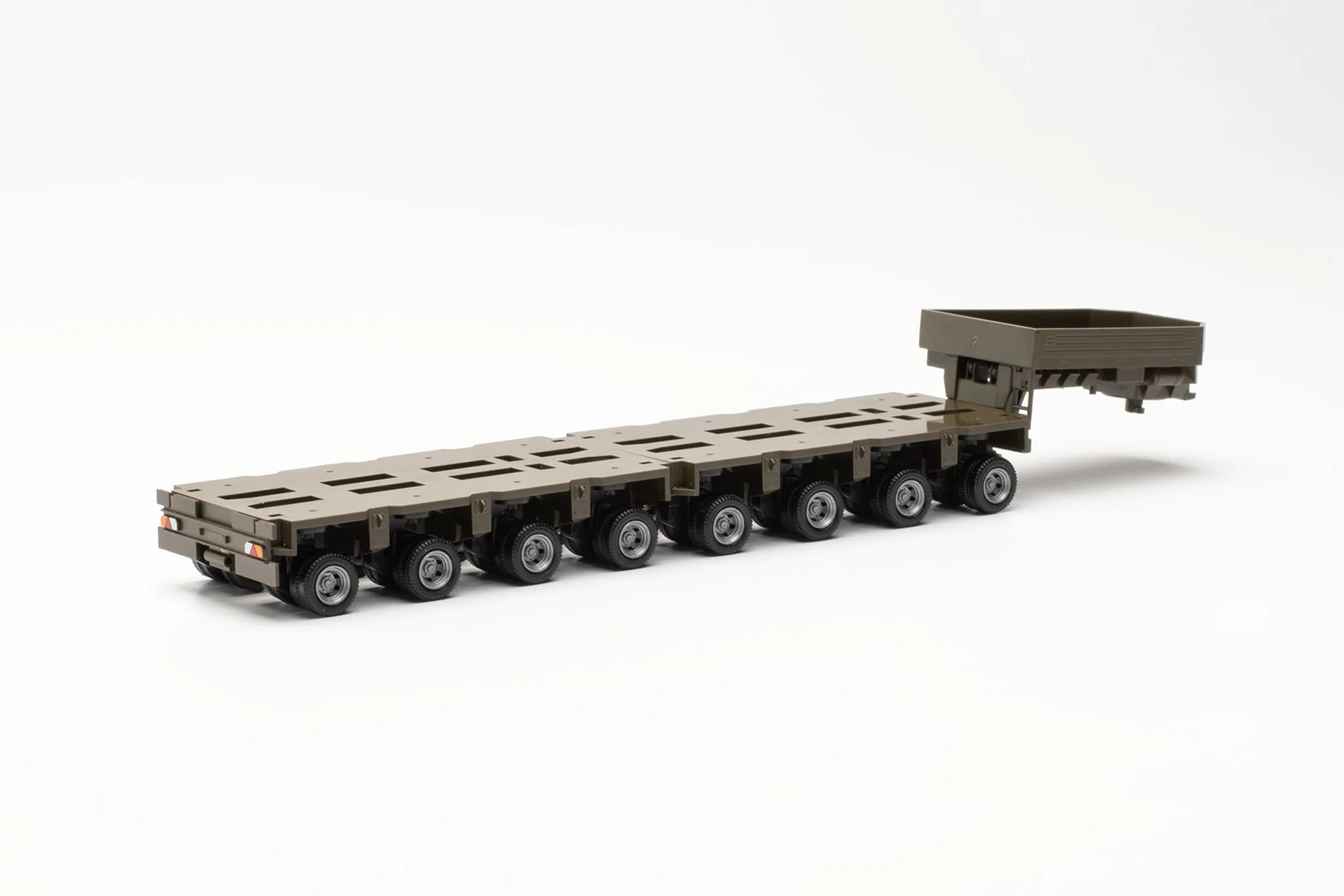 herpa 746953 Goldhofer serwis części, naczepa THP-SL, 1 szt. wierna w skali 1:87, model ciężarówki, modelarstwo, dekoracja, akcesoria do miniaturowych modeli z tworzywa sztucznego, zielony