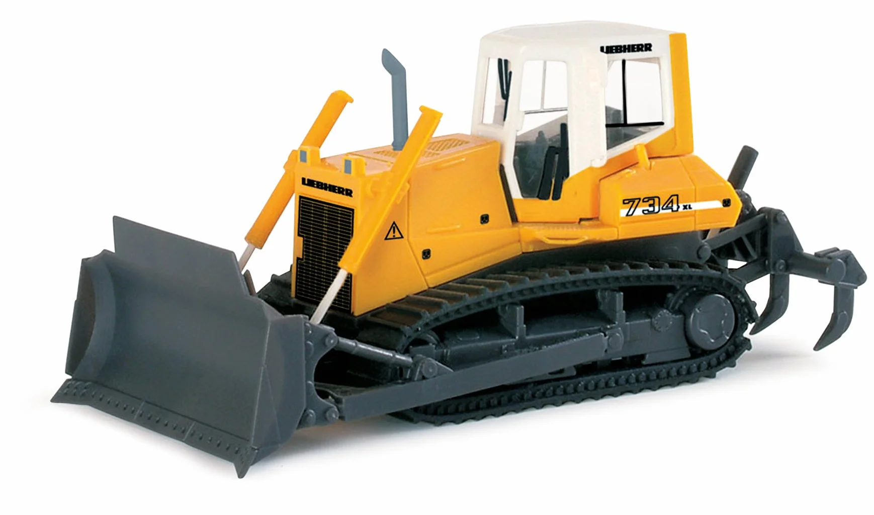 Herpa spychacz Liebherr PR734 Litronic, skala 1/87, model niemiecki, egzemplarz kolekcjonerski, figurka plastikowa