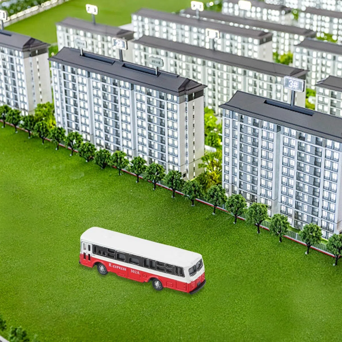 Losowy kolor do mini busa model 1:150 do planu torów, kolor losowy