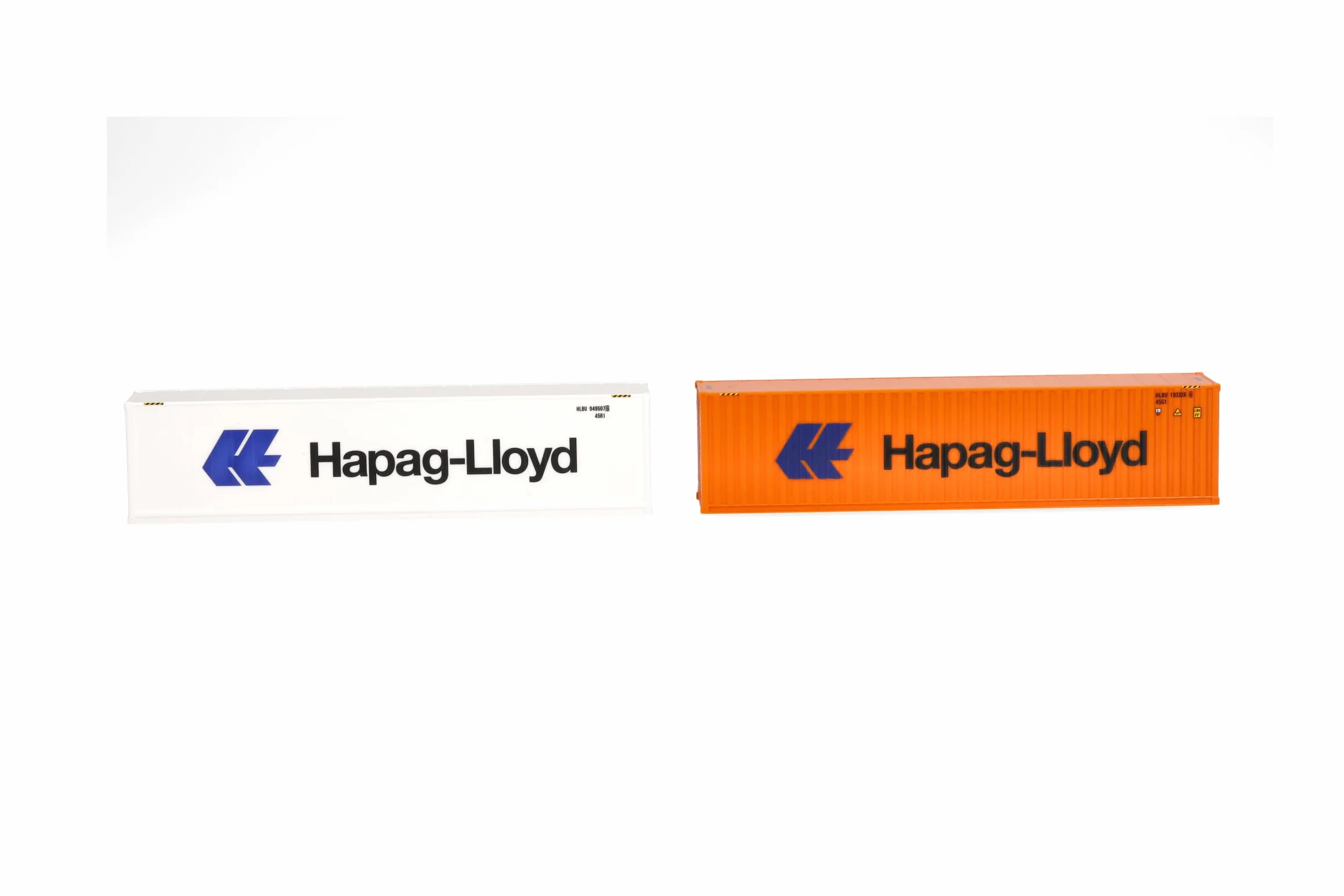 Herpa Zestaw pojemników w skali 1:87, "Hapag Lloyd", miniaturowy plastikowy, wyprodukowany w Niemczech, edycja kolekcjonerska